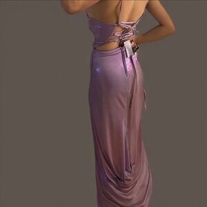 Formal Mermaid Long Prom Dress Purple Size 9 Medium Women